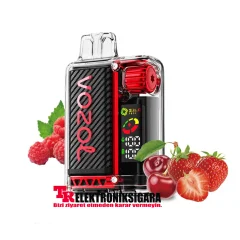 Vozol Vista 20000 Puff Bar %5 Nikotin Strawberry Raspberry Cherry