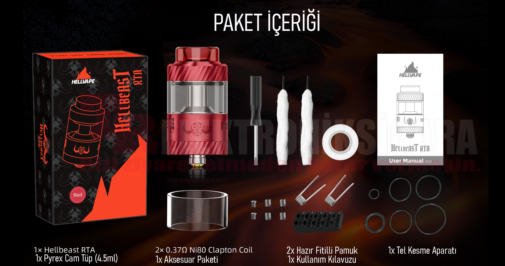 HellVape Hellbeast RTA Tank Atomizer 4.5ML