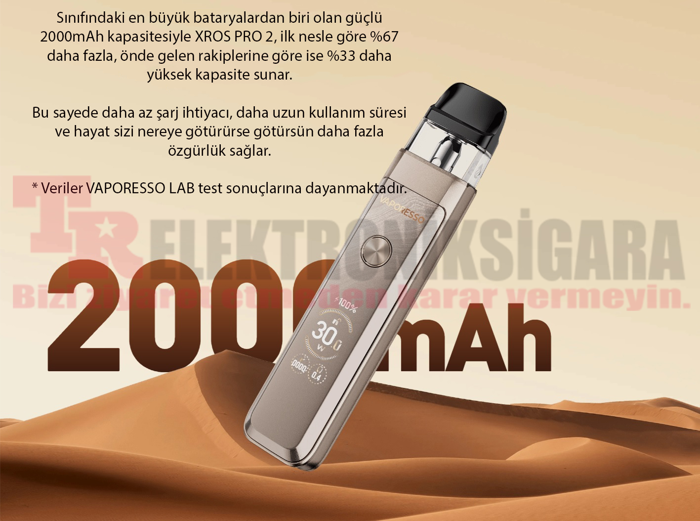 Vaporesso Xros Pro 2 Pod Mod Kit Elektronik Sigara 2000mAh 